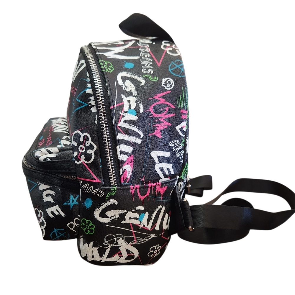 Skinny Dip Black 'Legend' Graphic Mini Backpack - Casual Women’s Bag - Picture 5 of 9